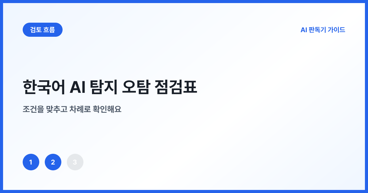 장르 번역 인용 작성 기록을 확인하는 오탐 검토 흐름